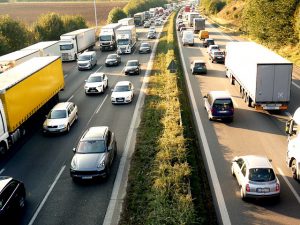 stau auf dem weg in den urlaub